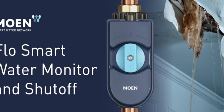 Moen Flo Smart Water Monitor and Automatic Shutoff Sensor, Wi-Fi ...